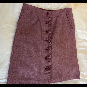 Beth Bowley button front skirt